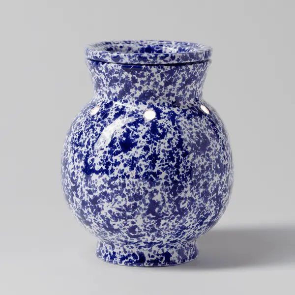 Blue Spongeware Warmer