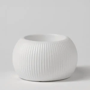 White Fluted Warmer