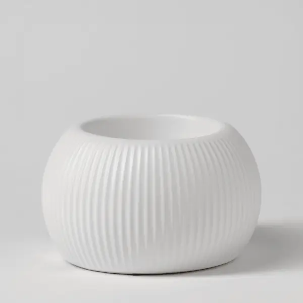 White Fluted Warmer